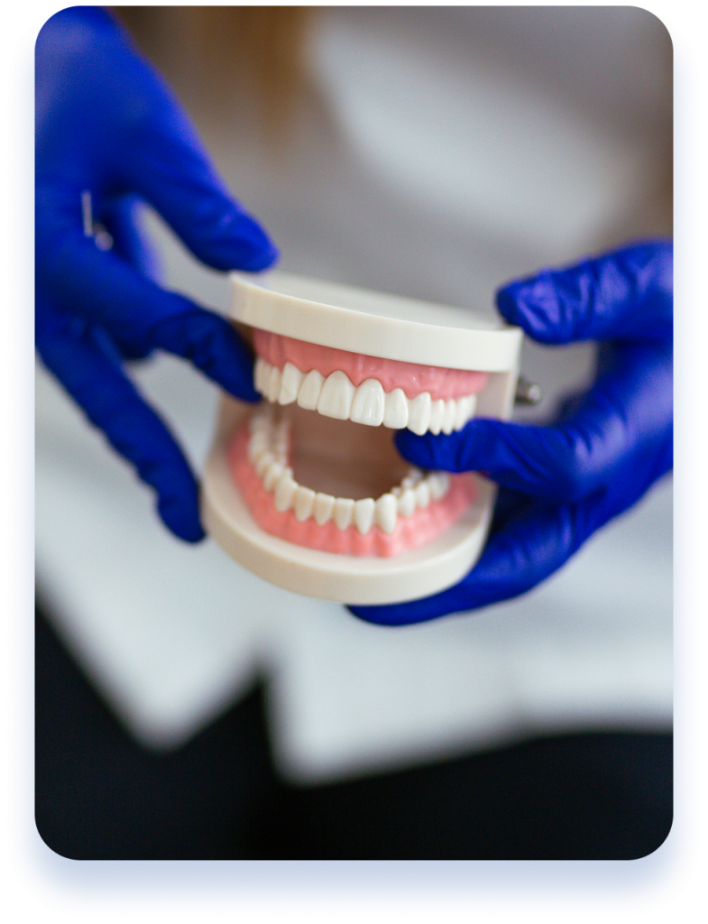 Custom dentures service at Dakota Implant Center